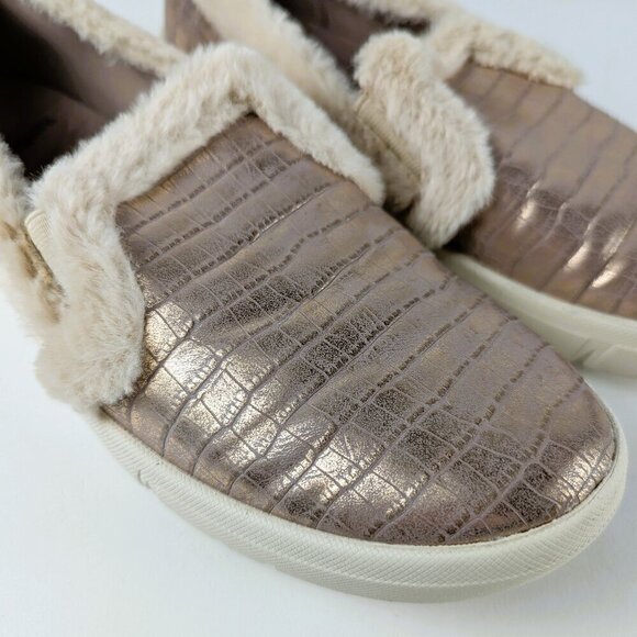 Baretraps Becky Rose Gold Furry Slip-On 9.5 - Picture 5 of 10